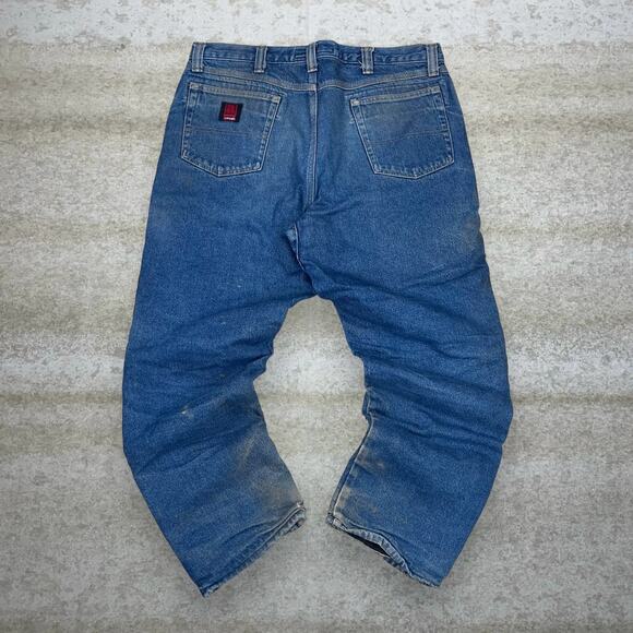Wrangler Other - Vintage Y2K Wrangler Riggs Jeans 38x32 Relaxed Fit Medium Wash Denim